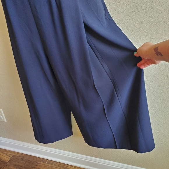 Hobbs London navy wide-leg jumpsuit, plus size 12, business, formal, mee… - Picture 2 of 4